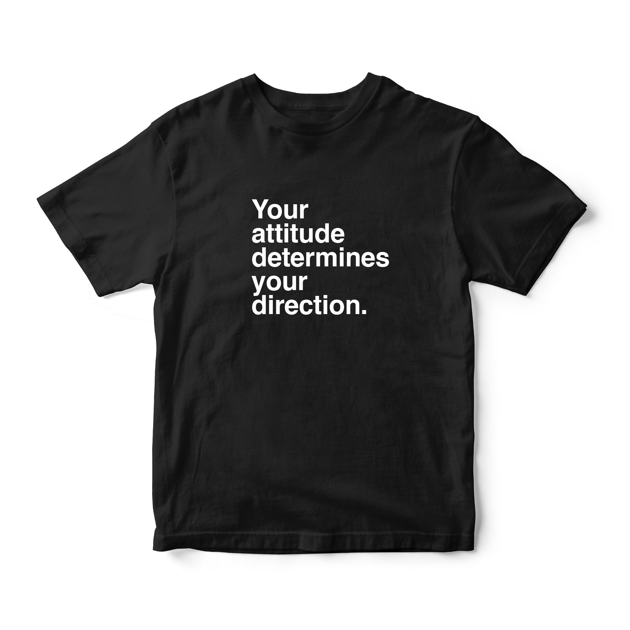 Instee Attitude Determines Direction T-shirt Unisex 100% Cotton
