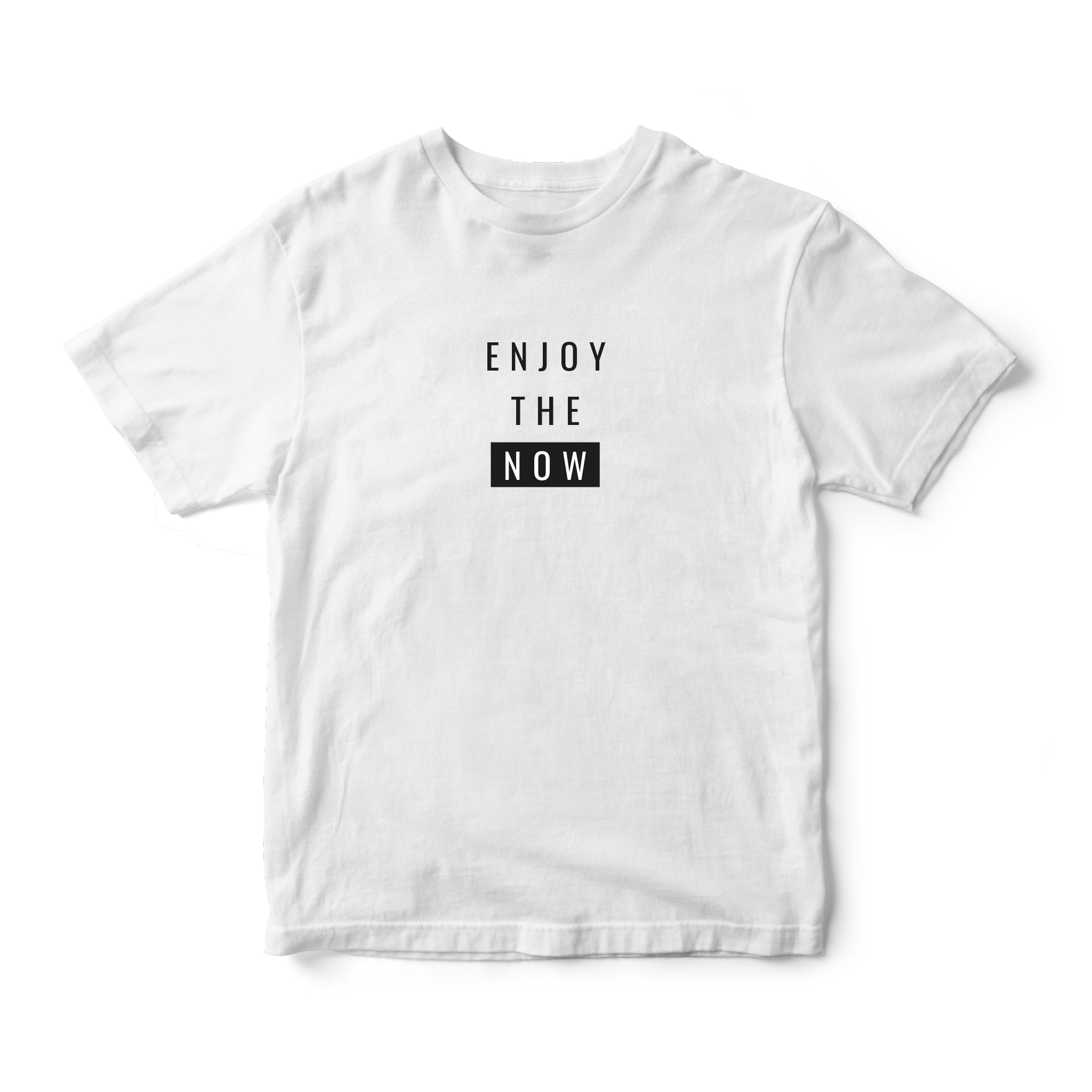 Instee Enjoy the Now T-shirt Unisex 100% Cotton