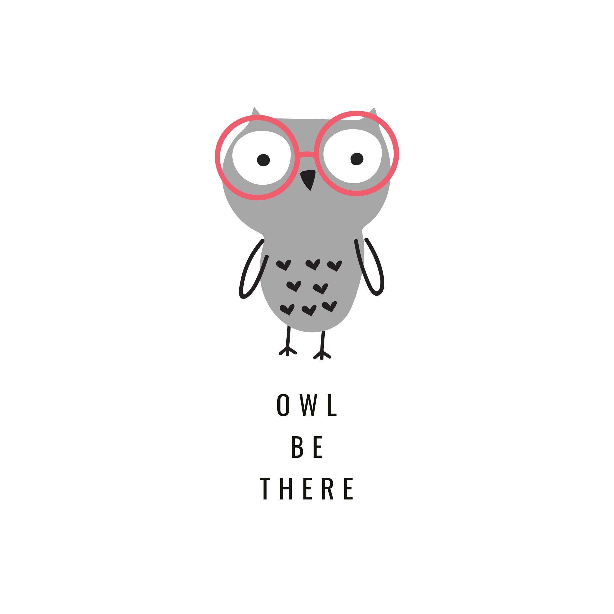 Instee Owl Be There T-shirt Unisex 100% Cotton