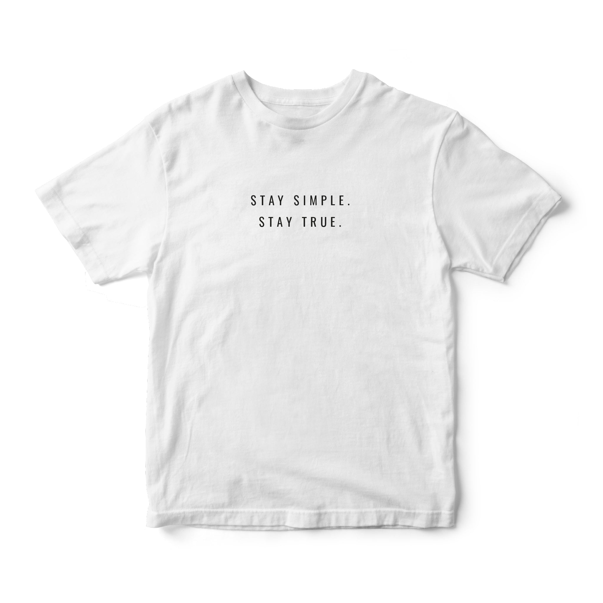 Instee Stay Simple Stay True T-shirt Unisex 100% Cotton